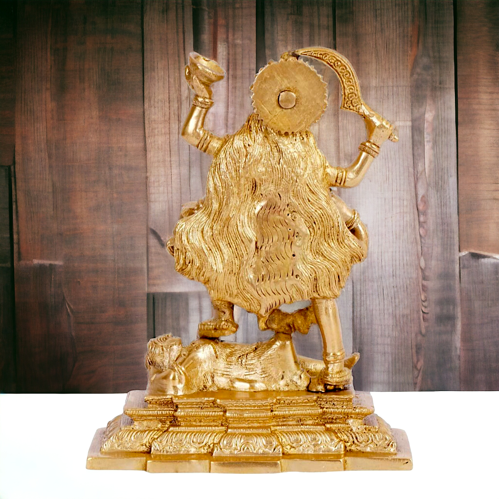 Goddess Kali Maa Solid Brass idol - 7.5 inches Nikuressence