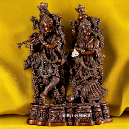 Big Radha Krishna Brass idol - 27 Inch Nikuressence