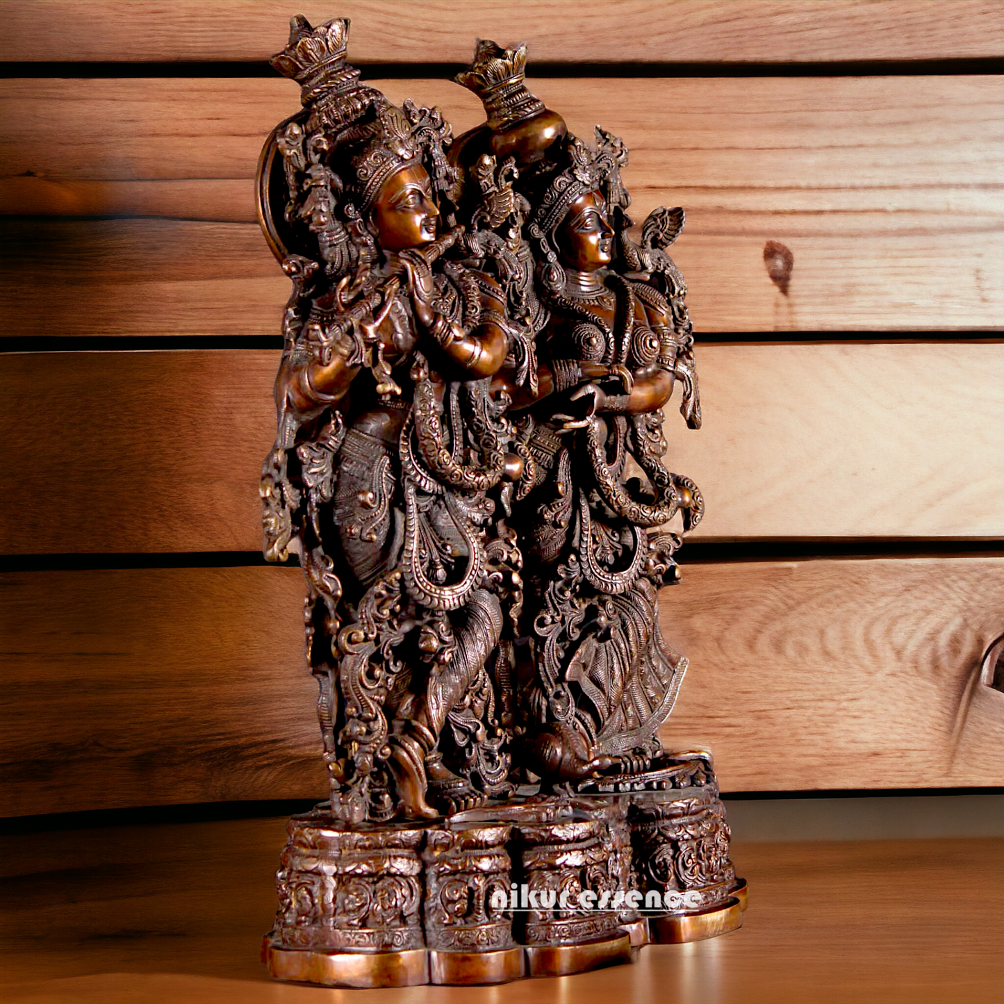 Big Radha Krishna Brass idol - 27 Inch Nikuressence