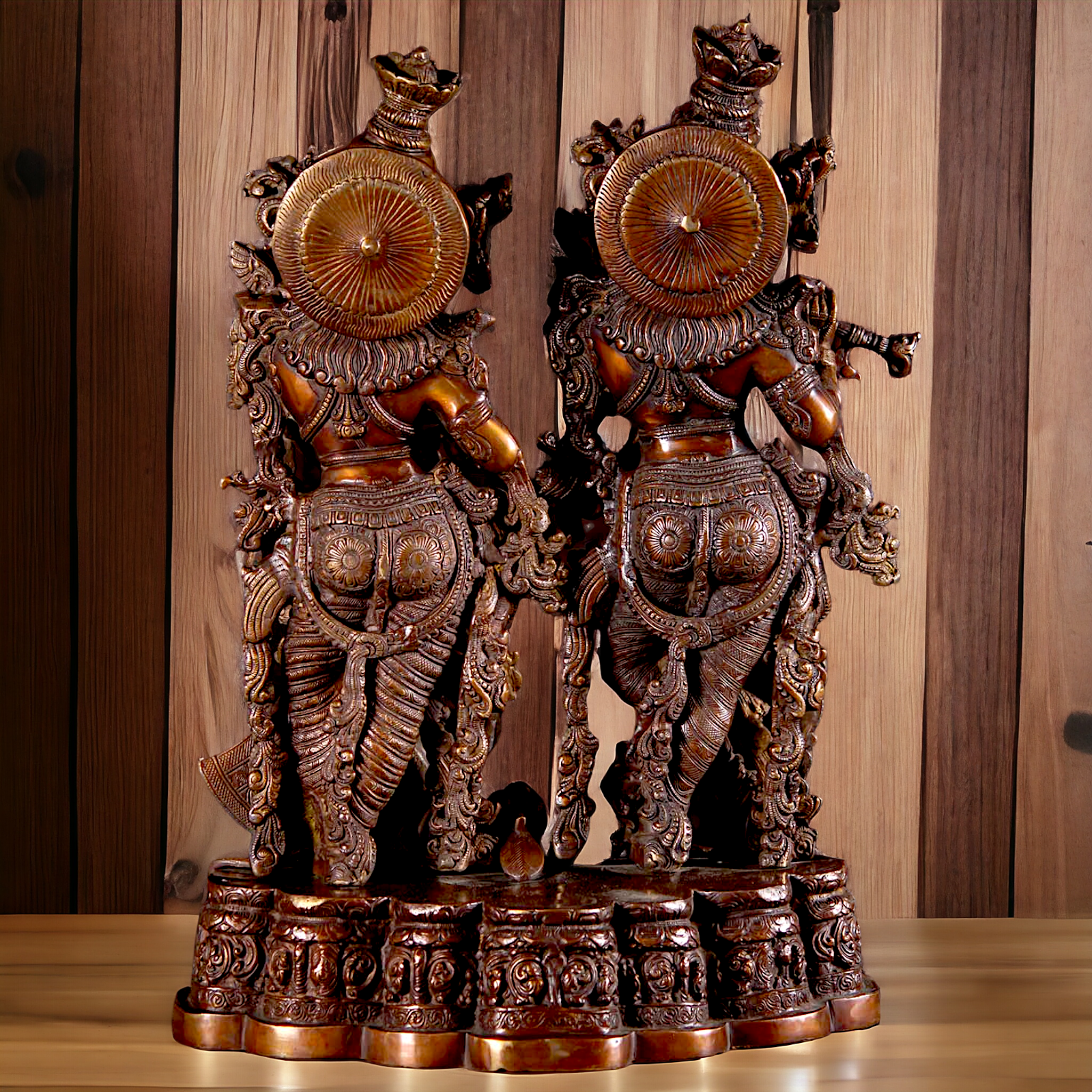 Big Radha Krishna Brass idol - 27 Inch Nikuressence