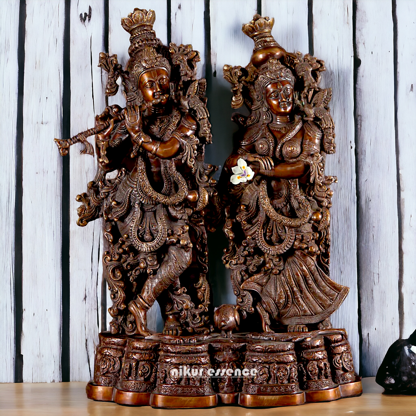 Big Radha Krishna Brass idol - 27 Inch Nikuressence