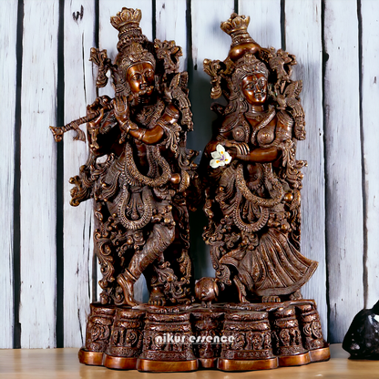 Big Radha Krishna Brass idol - 27 Inch Nikuressence