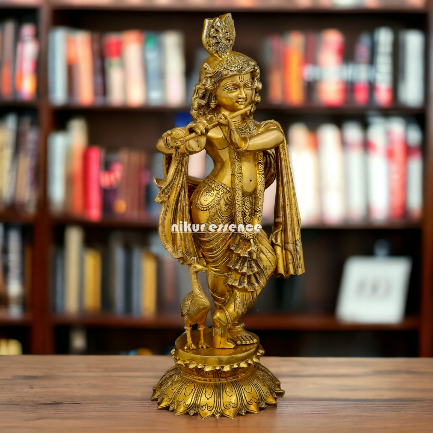 Shop Krishna Beautiful Brass idol - 26 Inches Nikuressence