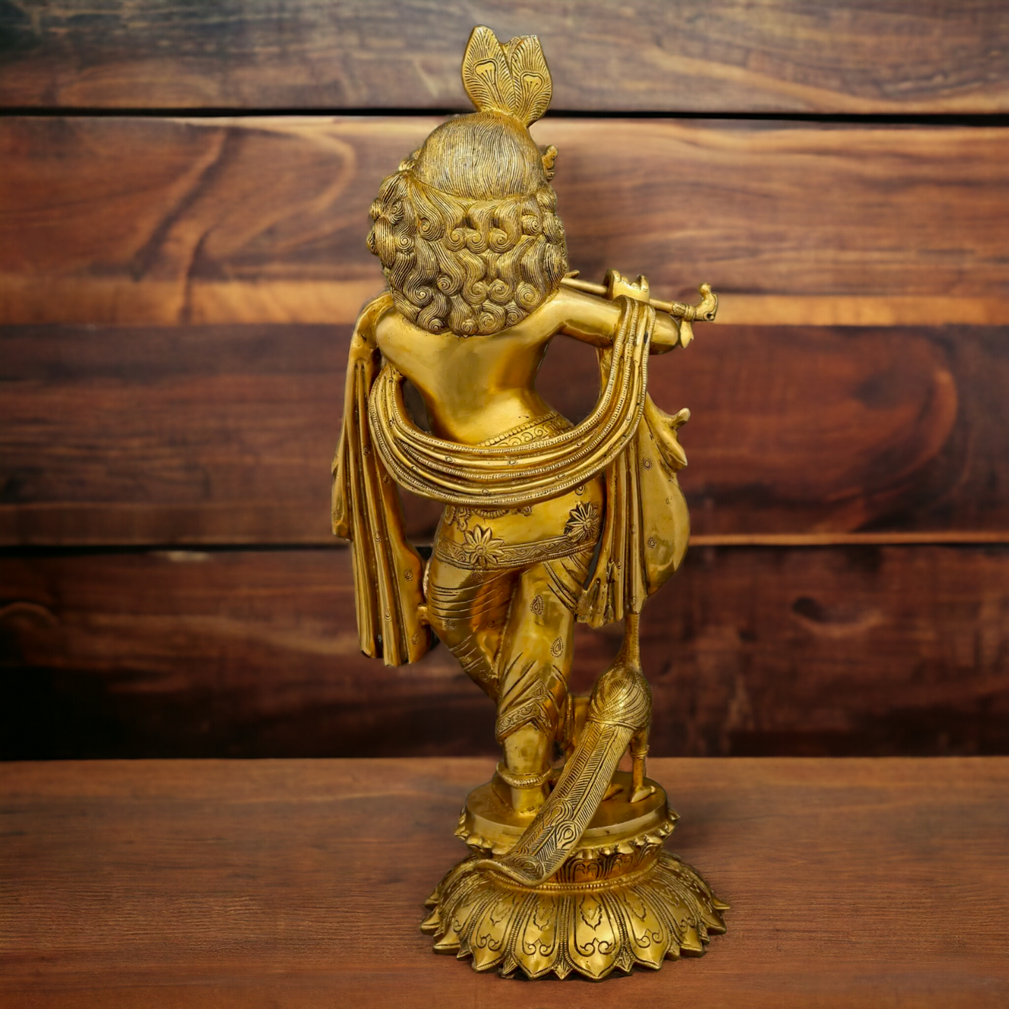 Shop Krishna Beautiful Brass idol - 26 Inches Nikuressence