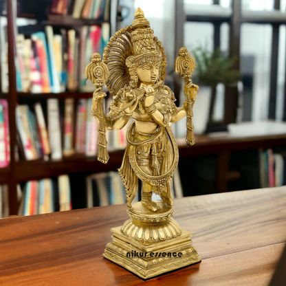 Brass Krishna Standing idol - 24 Inch Nikuressence