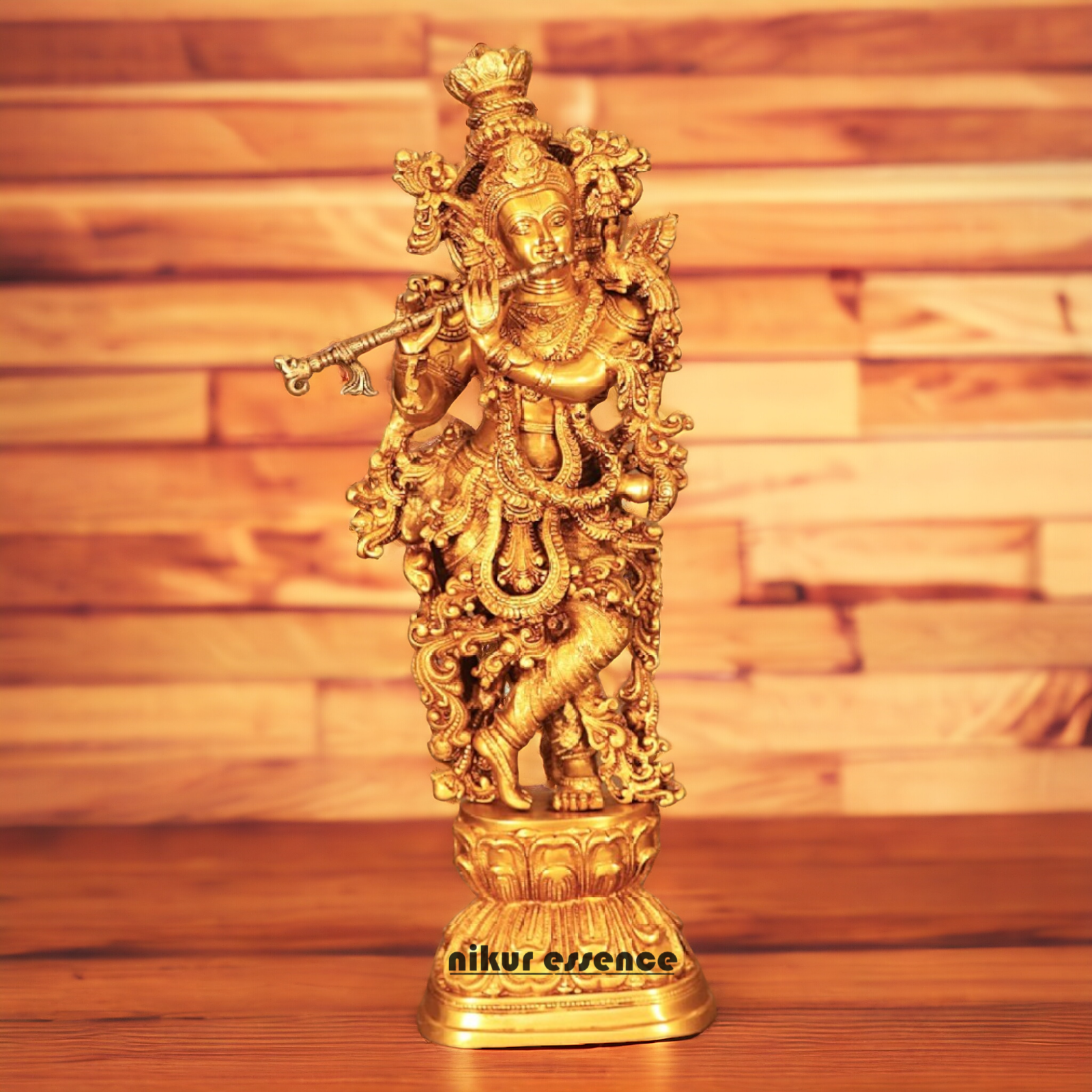 Pure Brass Krishna God Large idol - 30 inches Nikuressence