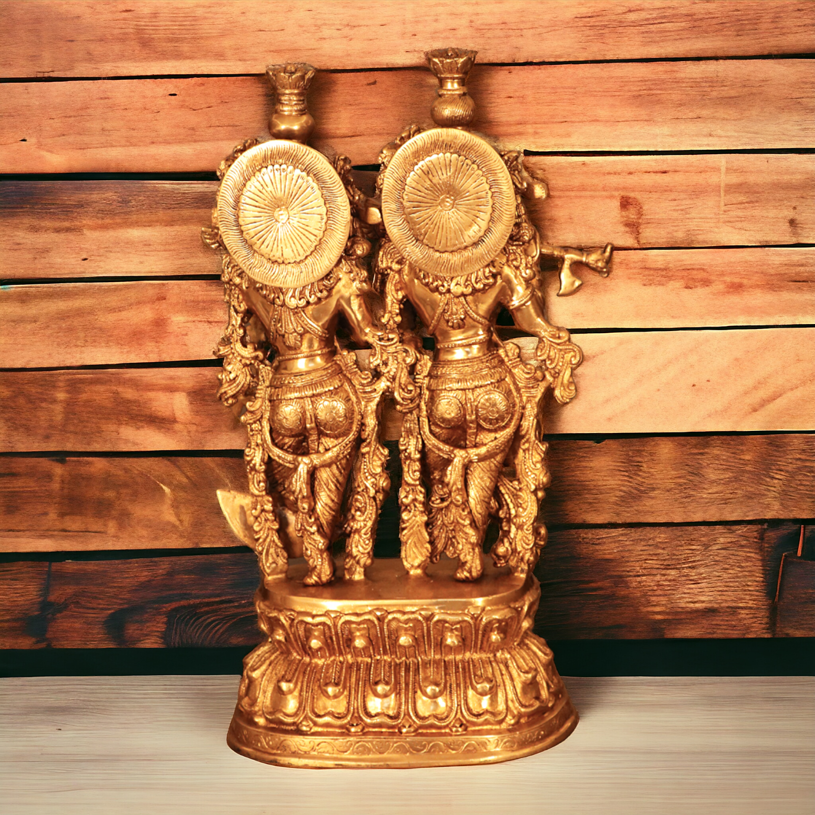 Solid Brass Radha Krishna Standing statue - 21 inches Nikuressence