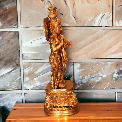 Solid Brass Radha Krishna Standing statue - 21 inches Nikuressence