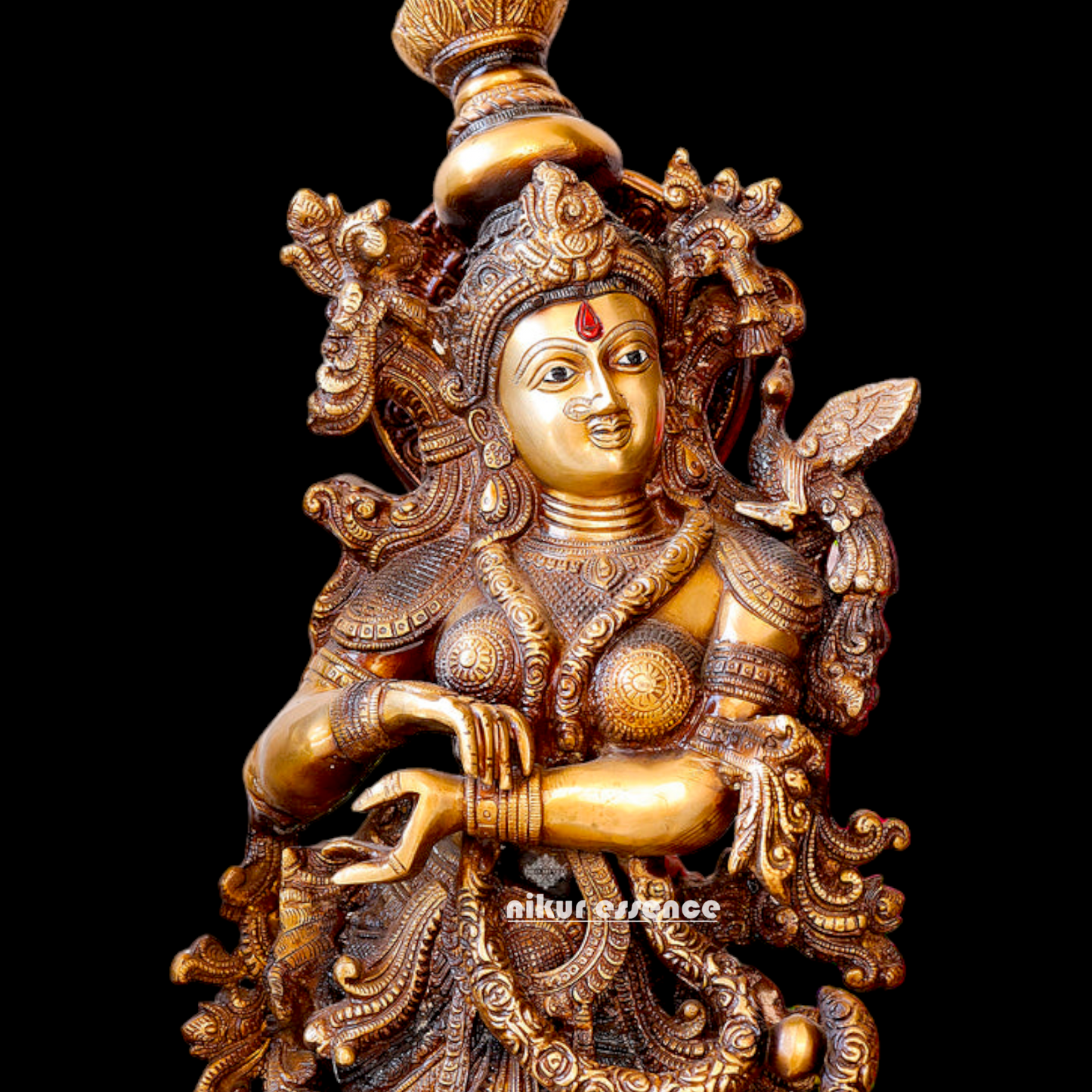 Big Radha Krishna Brass couple idol - 30 inches Nikuressence