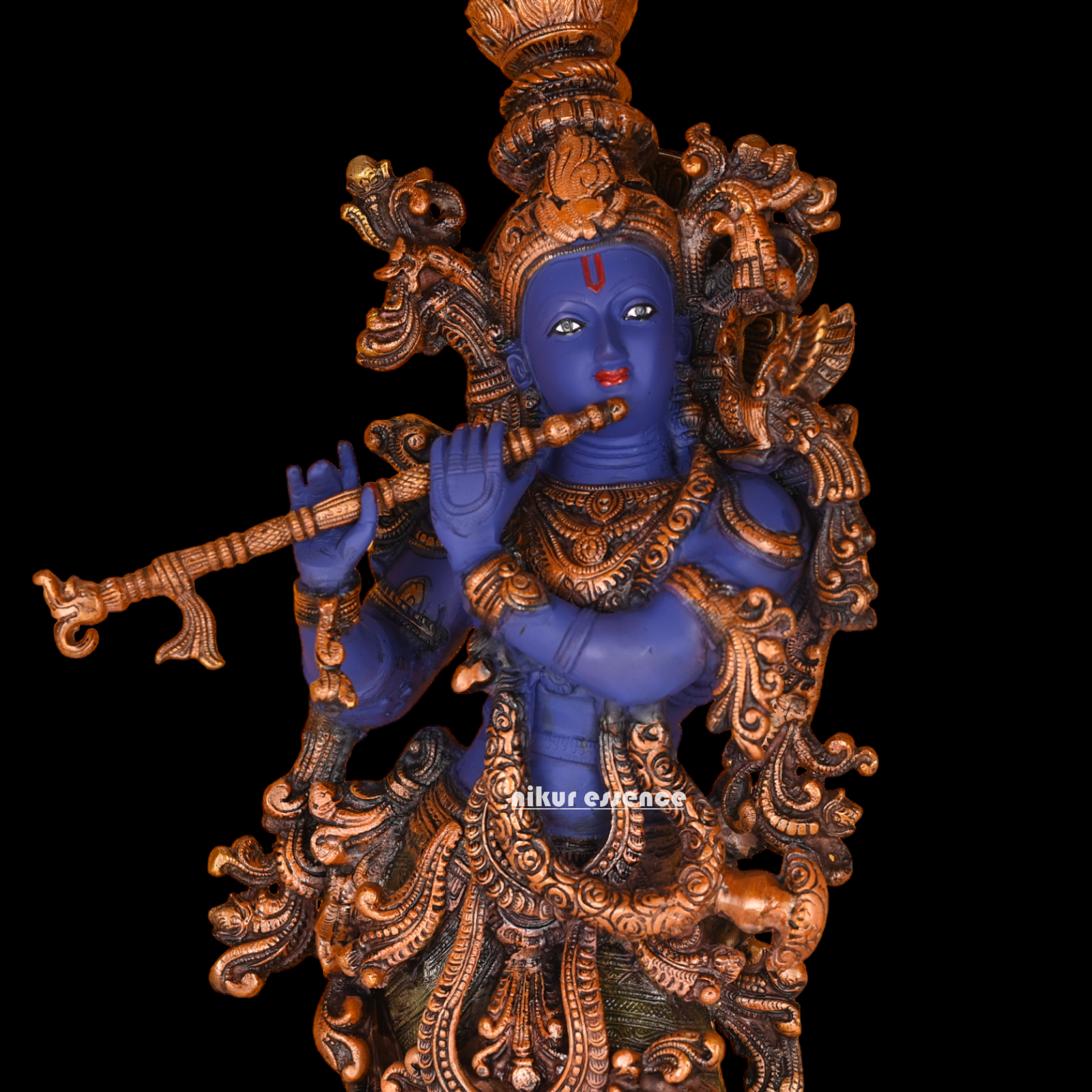 Big Krishna Standing with Playing Flute idol - 30 inches Nikuressence