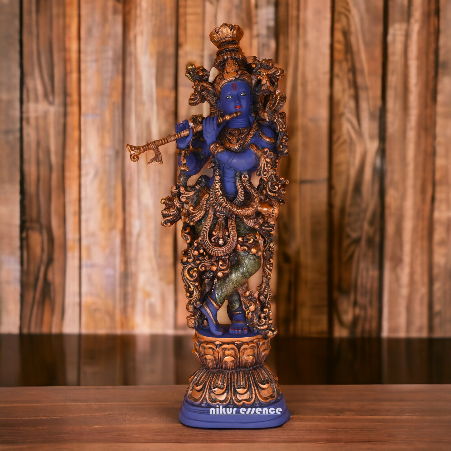 Big Krishna Standing with Playing Flute idol - 30 inches Nikuressence