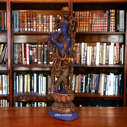 Big Krishna Standing with Playing Flute idol - 30 inches Nikuressence
