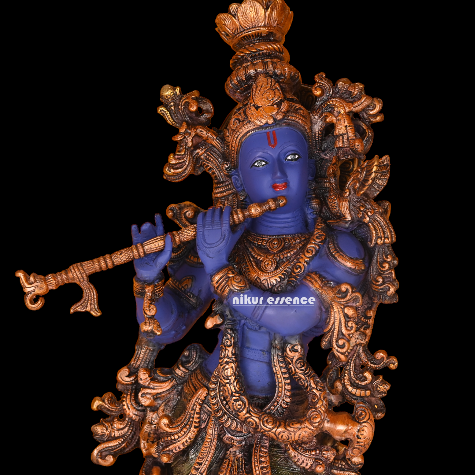 Big Krishna Standing with Playing Flute idol - 30 inches Nikuressence