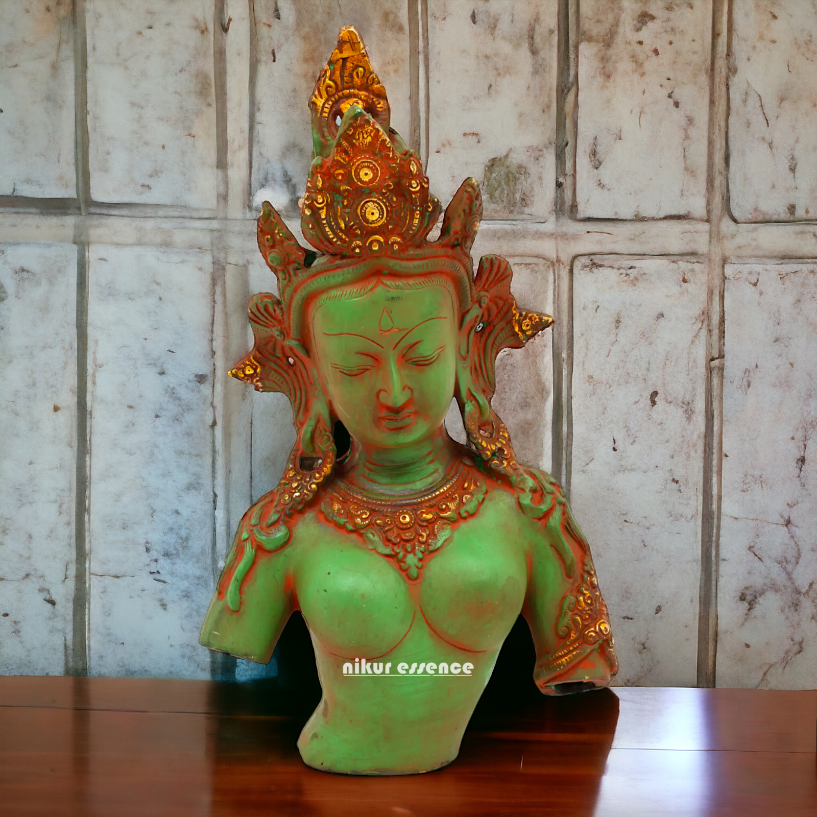 Goddess Tara Brass Idol - 13 inches Nikuressence