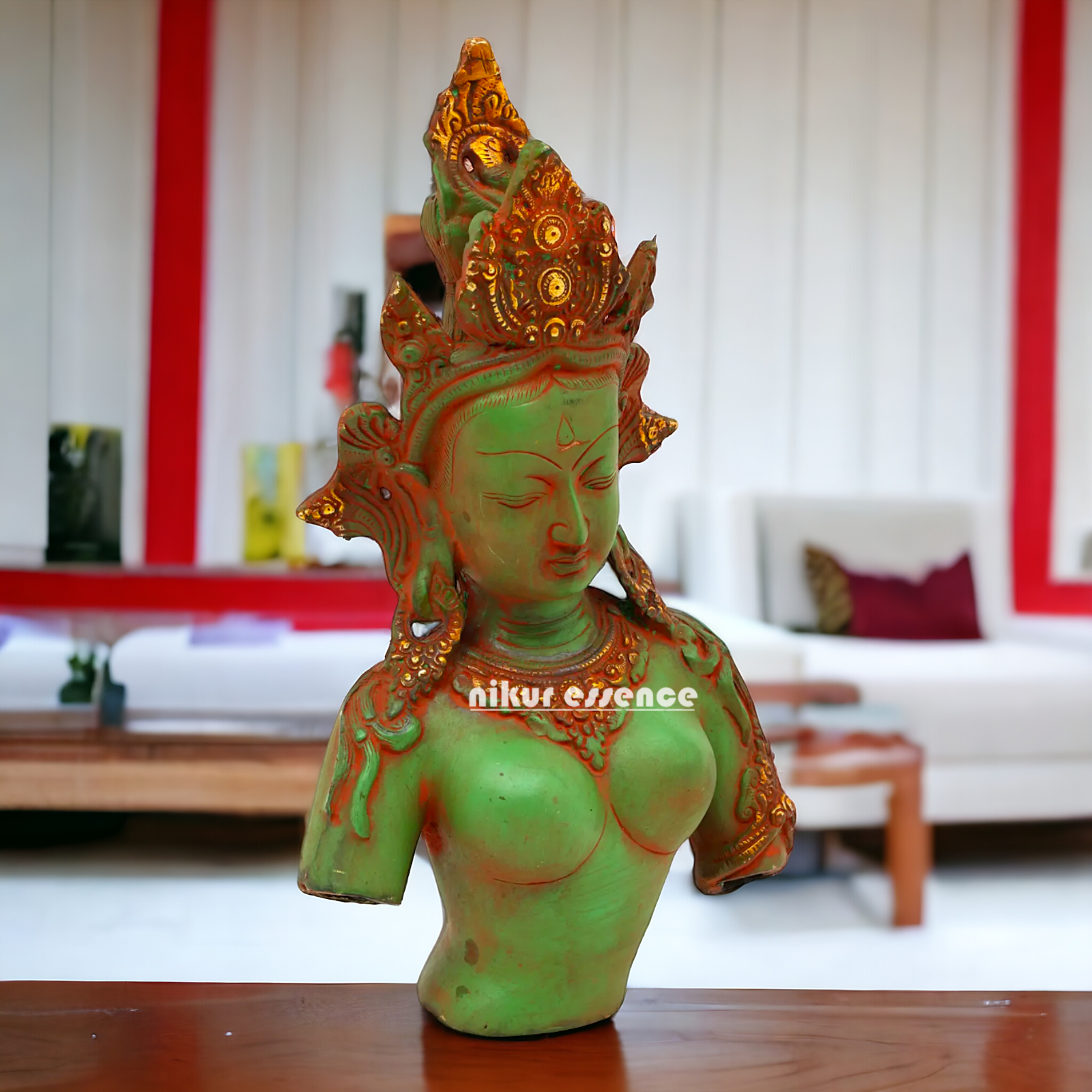 Goddess Tara Brass Idol - 13 inches Nikuressence