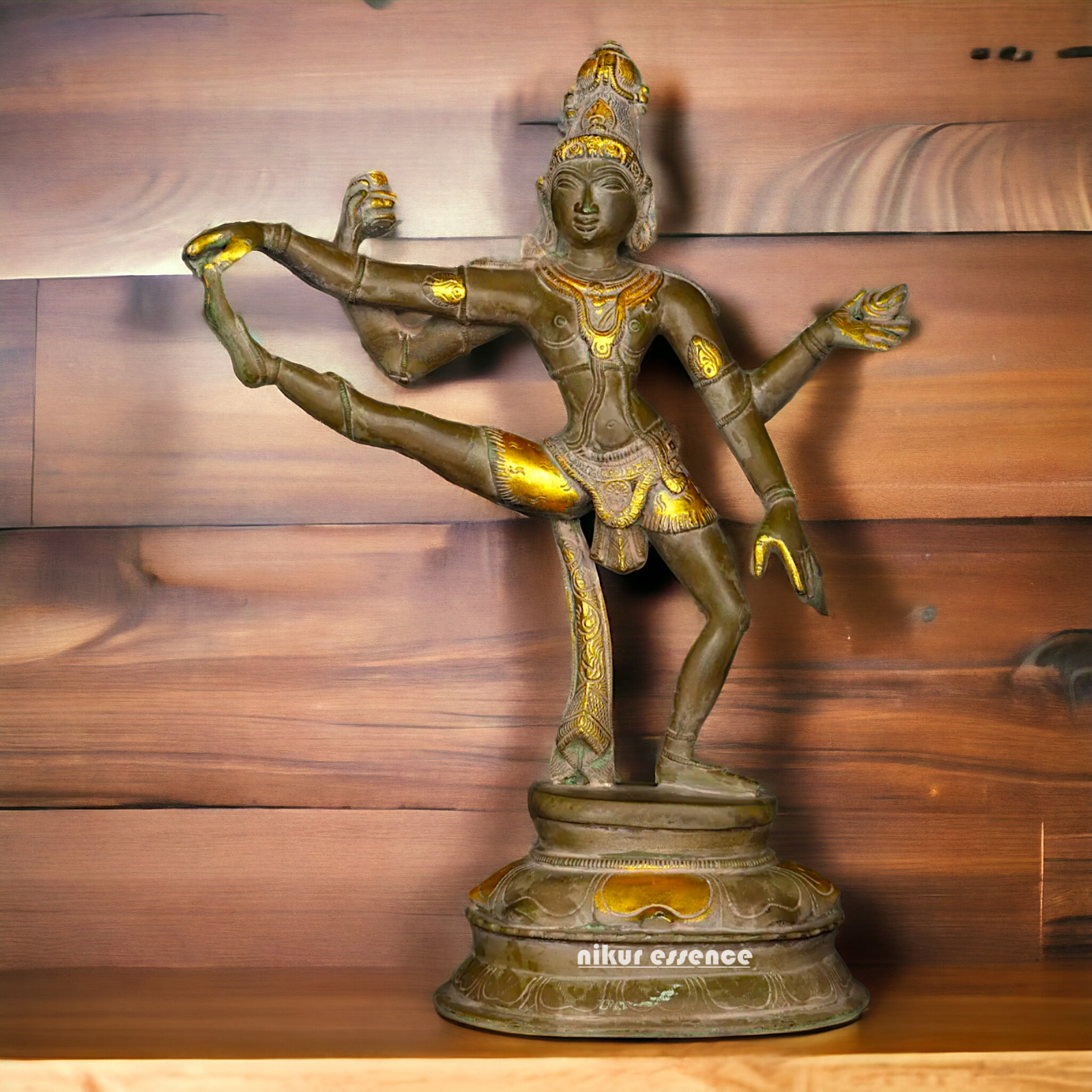 Brass Shiva Dance idol - 14 inches Nikuressence