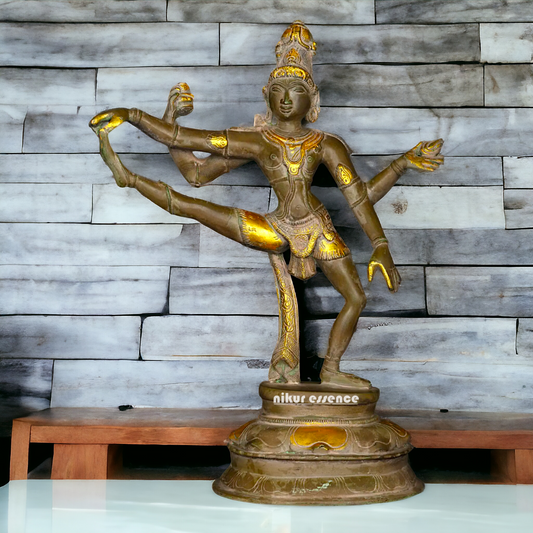Brass Shiva Dance idol - 14 inches Nikuressence