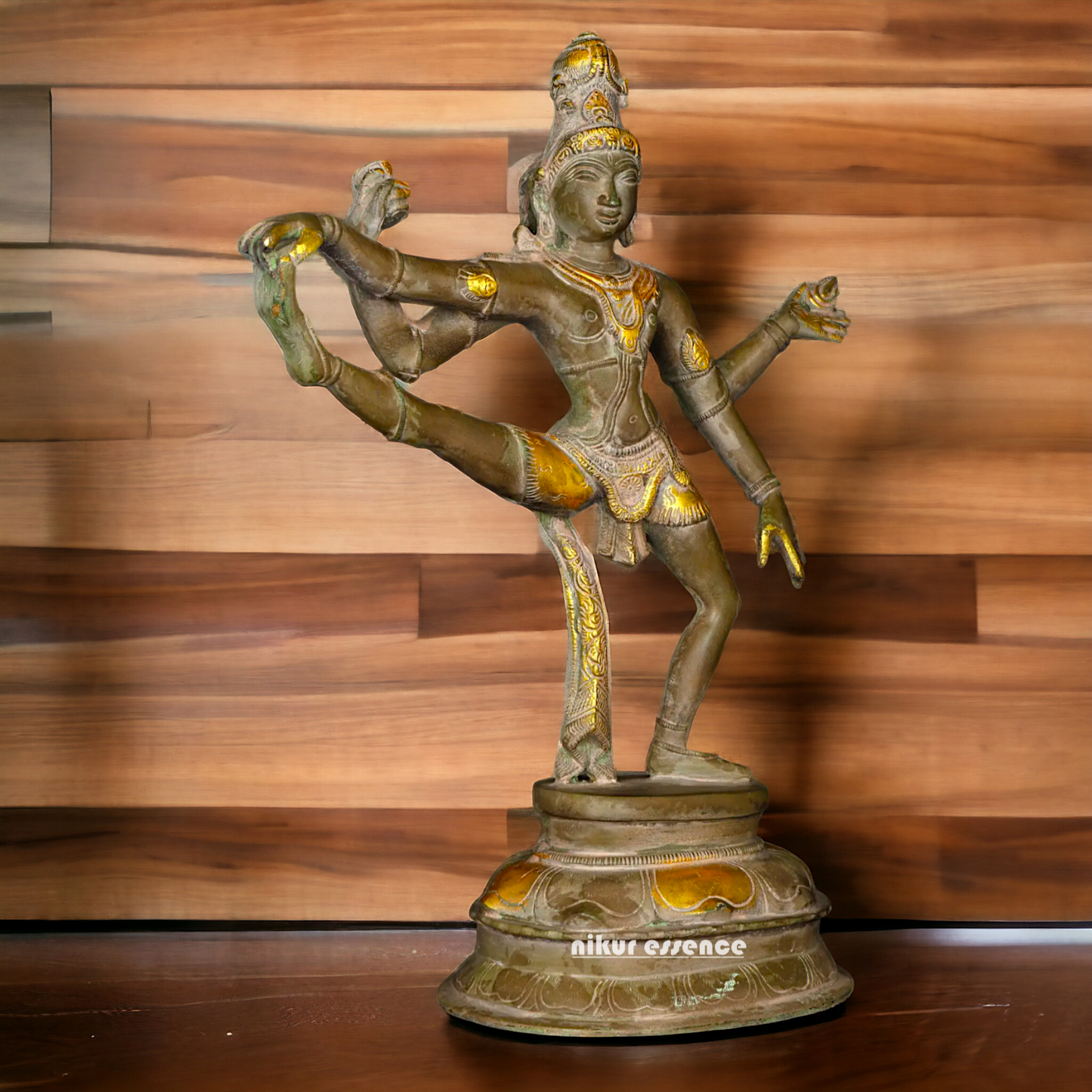 Brass Shiva Dance idol - 14 inches Nikuressence