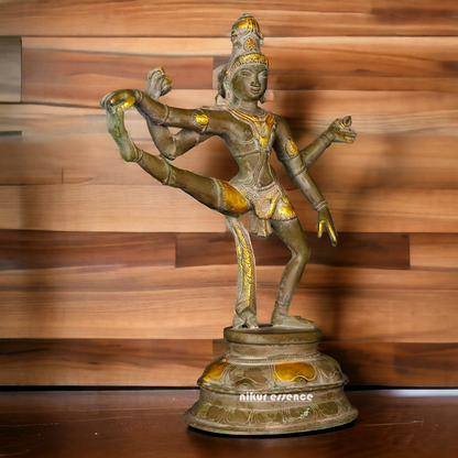 Brass Shiva Dance idol - 14 inches Nikuressence