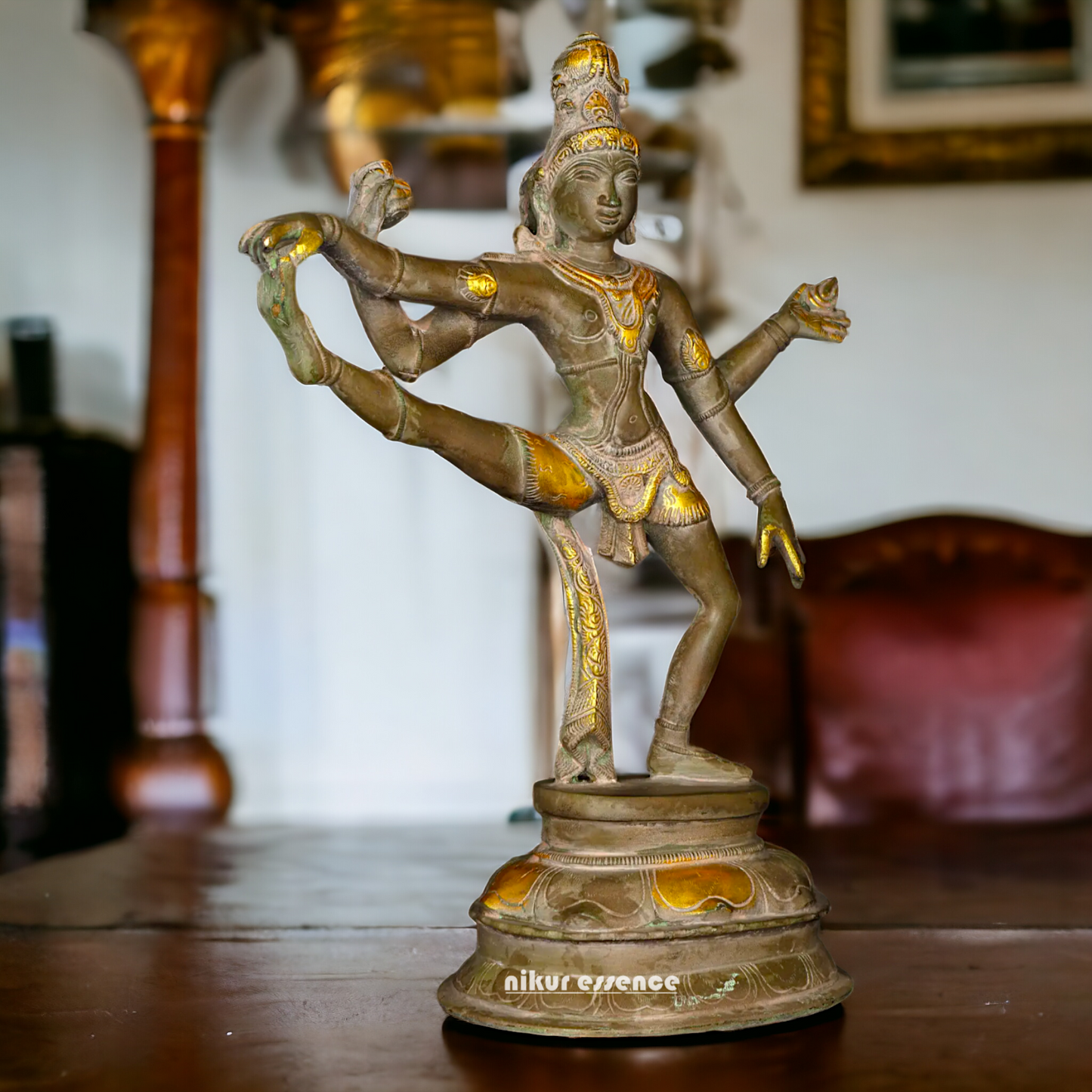 Brass Shiva Dance idol - 14 inches Nikuressence