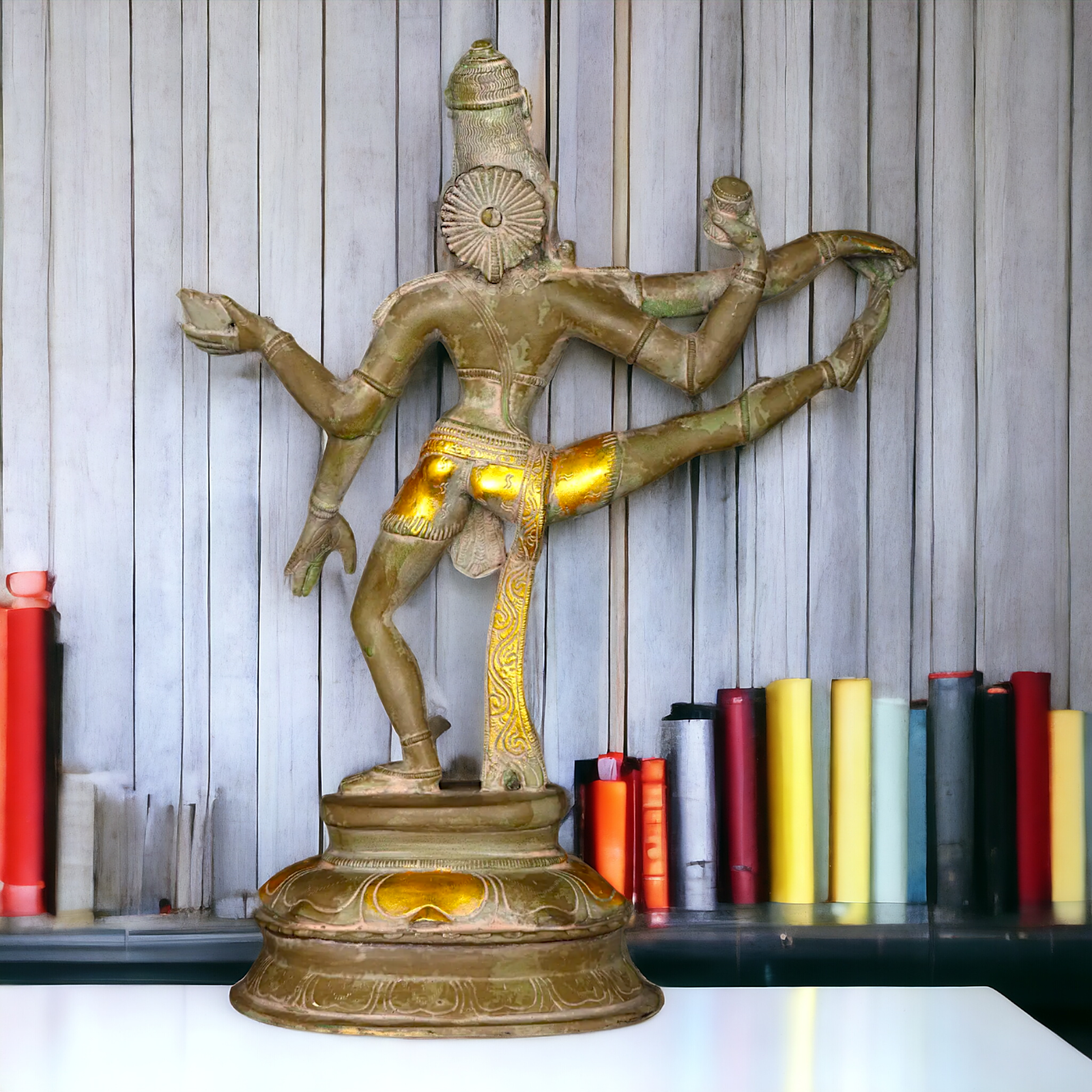 Brass Shiva Dance idol - 14 inches Nikuressence