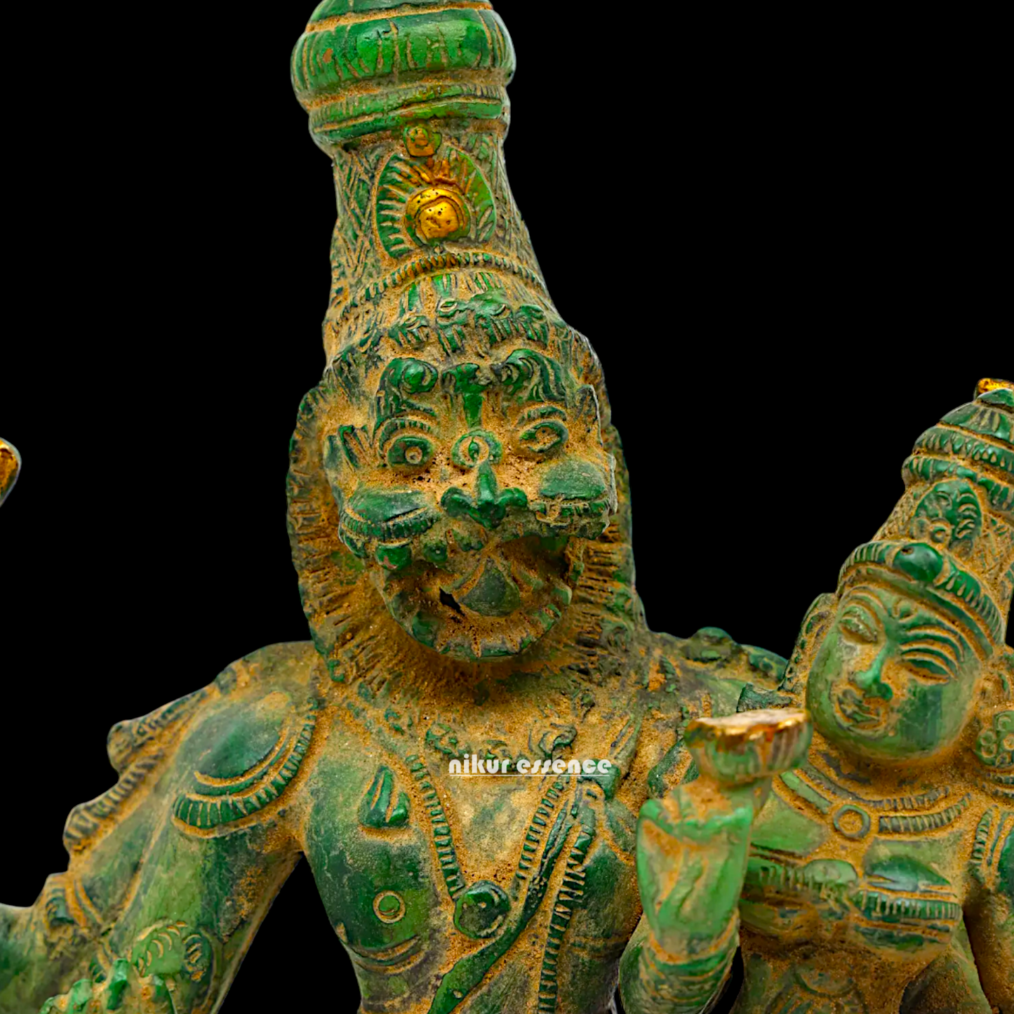 Buy Narasimha with Lakshmi Brass idol - 12 inches Nikuressence