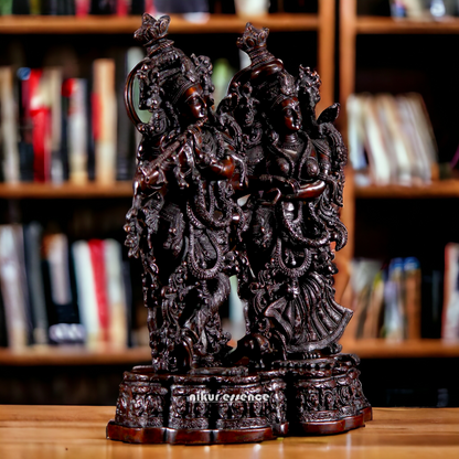 Big Radha Krishna Standing Brass statue - 27 inches Nikuressence