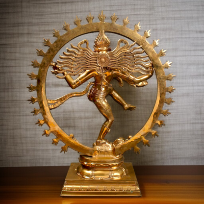 Big Nataraja Shiva Dancing Panchaloha idol - 36 inches Nikuressence