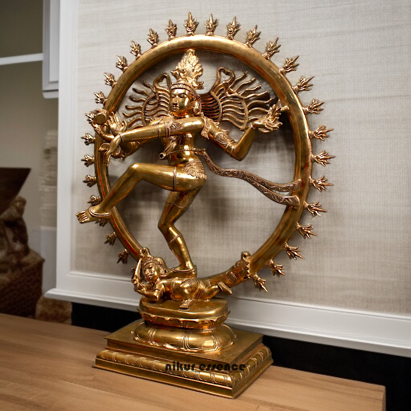 Big Nataraja Shiva Dancing Panchaloha idol - 36 inches Nikuressence