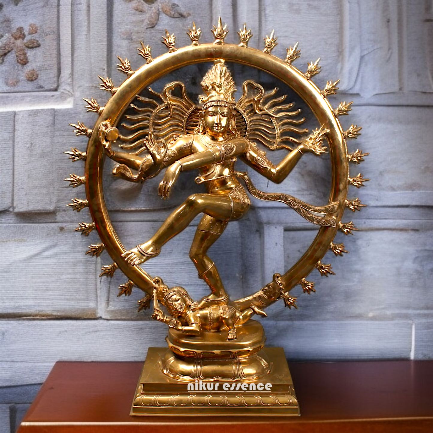 Big Nataraja Shiva Dancing Panchaloha idol - 36 inches Nikuressence