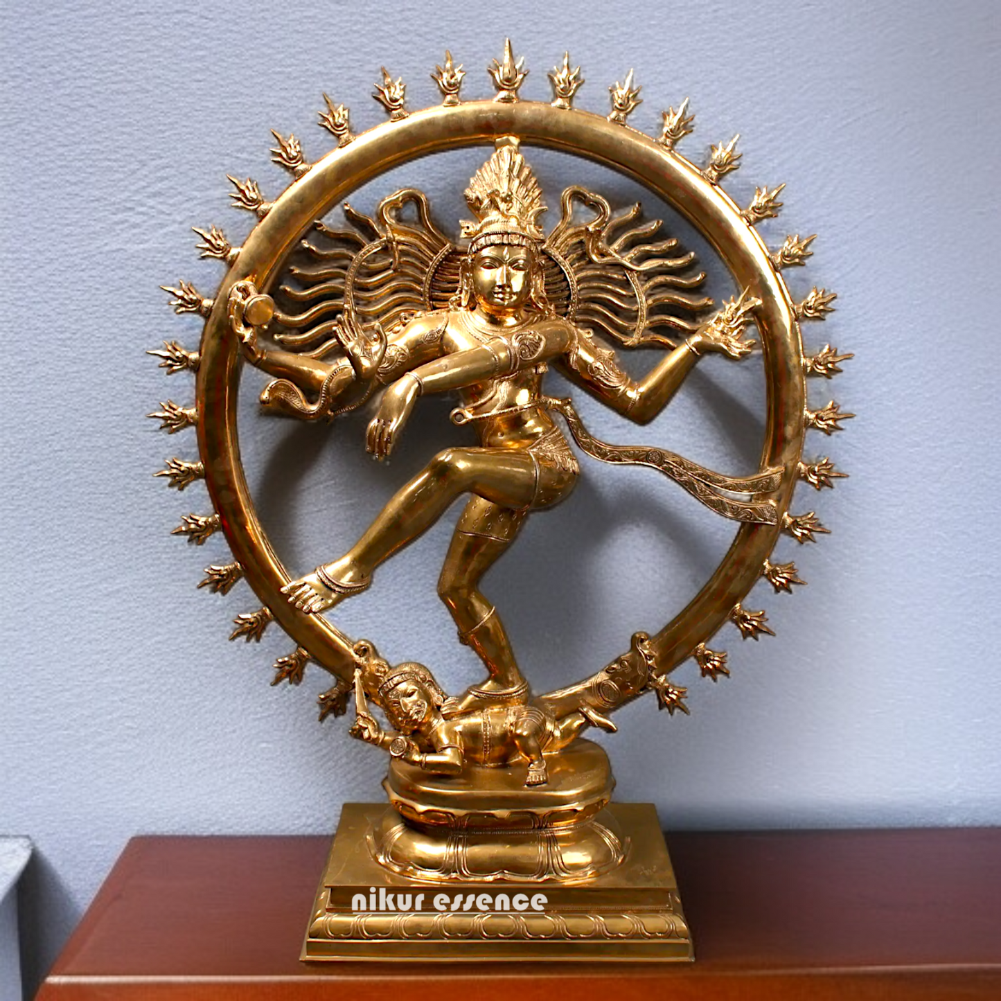 Big Nataraja Shiva Dancing Panchaloha idol - 36 inches Nikuressence