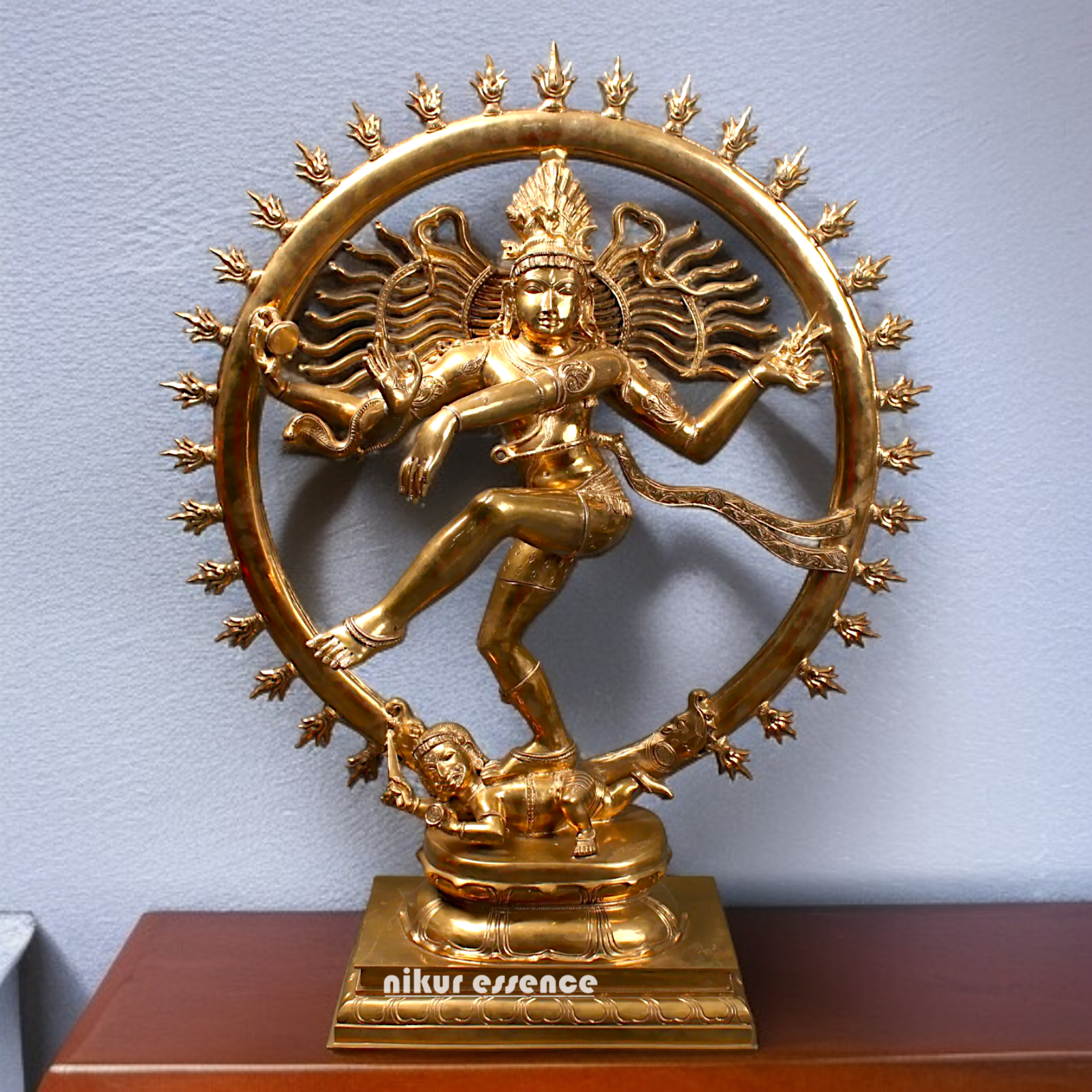Big Nataraja Shiva Dancing Panchaloha idol - 36 inches Nikuressence