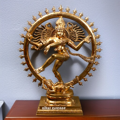 Big Nataraja Shiva Dancing Panchaloha idol - 36 inches Nikuressence