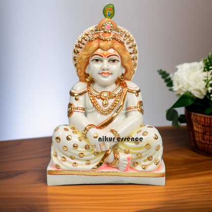 Buy Handcrafted Cultured Marble Laddu Gopal Statue online Nikuressence