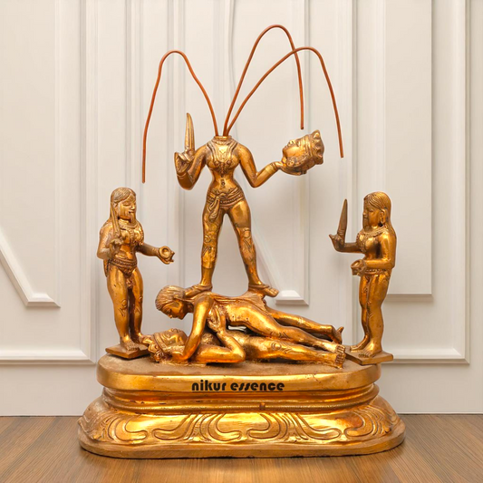 Chinnamasta Devi tantrik Bronze/Panchaloha idol - 8 Inches Nikuressence