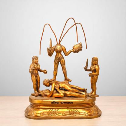 Chinnamasta Devi tantrik Bronze/Panchaloha idol - 8 Inches Nikuressence