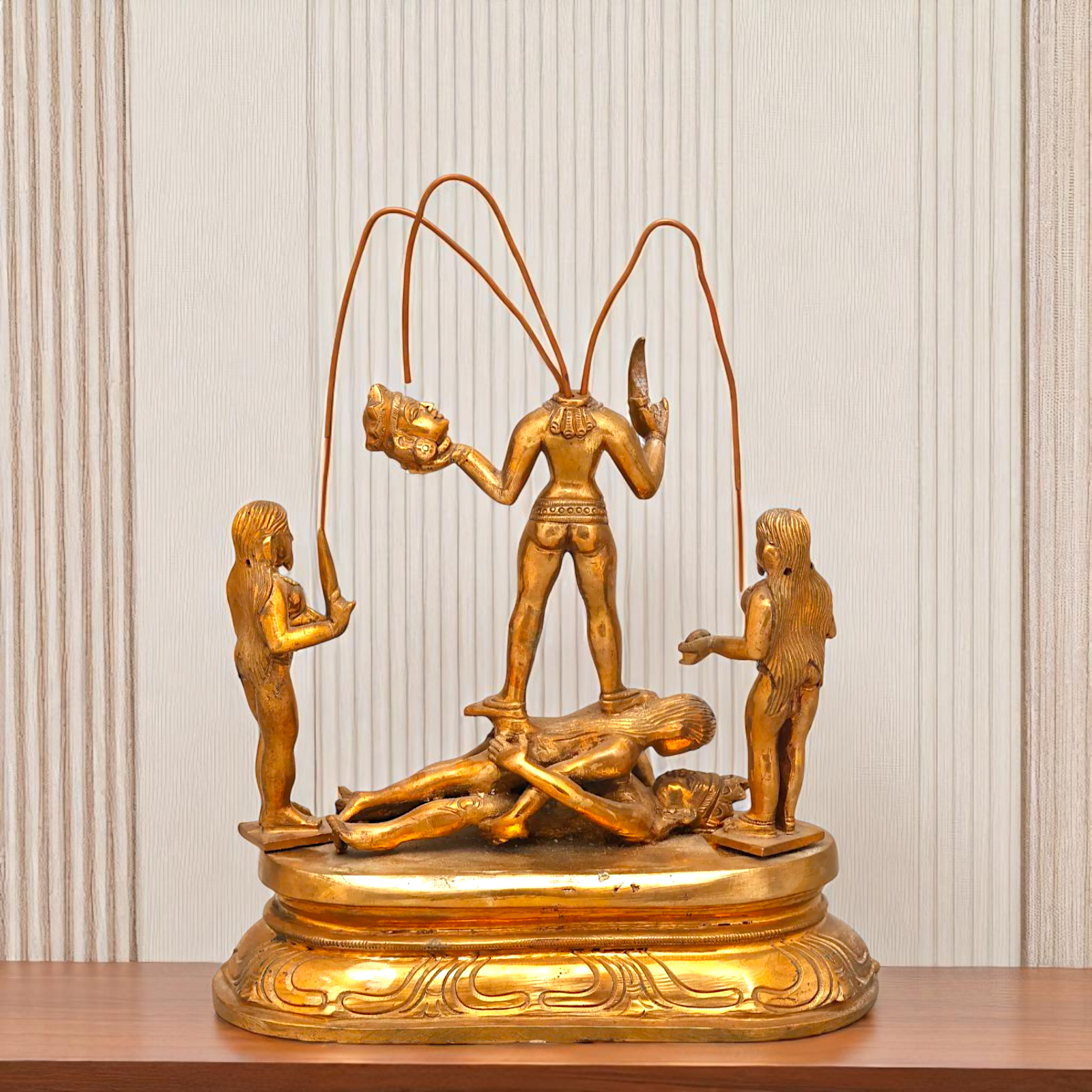 Chinnamasta Devi tantrik Bronze/Panchaloha idol - 8 Inches Nikuressence