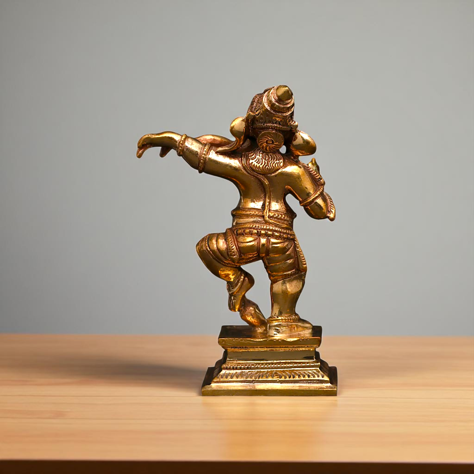 Lord Vinayaka Ganesha Dancing Bronze/Panchaloha idol - 3 Inches Nikuressence