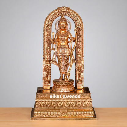 Bronze/Panchaloha Ram Lalla Standing with Blessing statue - 6 Inches Nikuressence