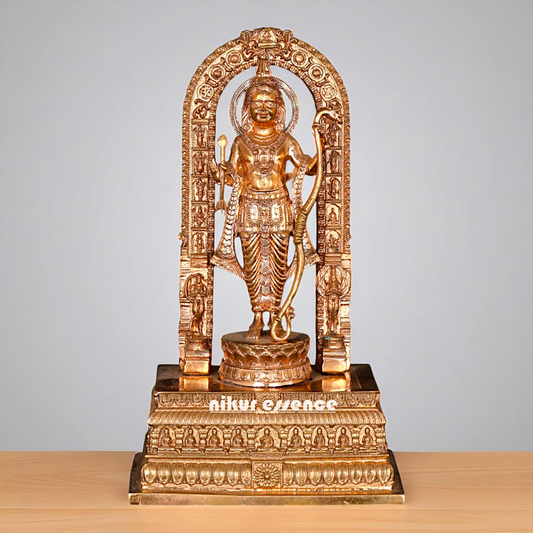 Bronze/Panchaloha Ram Lalla Standing with Blessing statue - 6 Inches Nikuressence