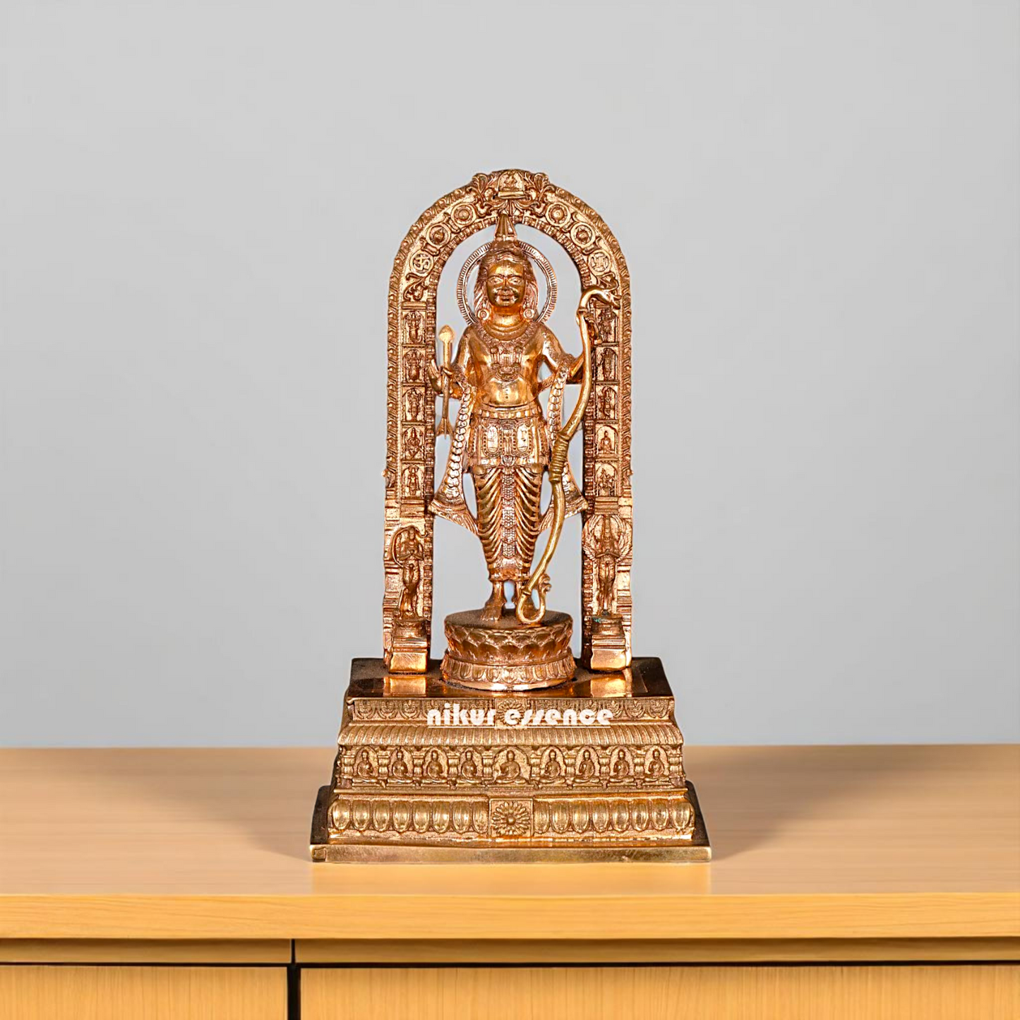 Bronze/Panchaloha Ram Lalla Standing with Blessing statue - 6 Inches Nikuressence