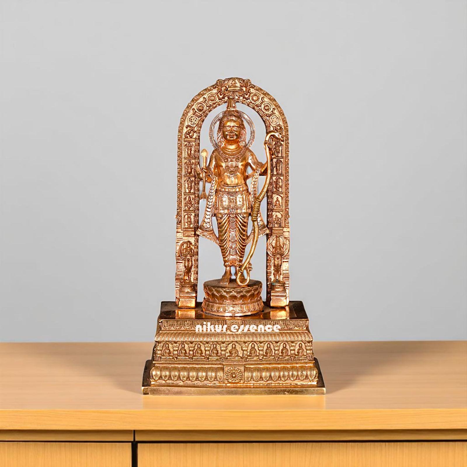 Bronze/Panchaloha Ram Lalla Standing with Blessing statue - 6 Inches Nikuressence