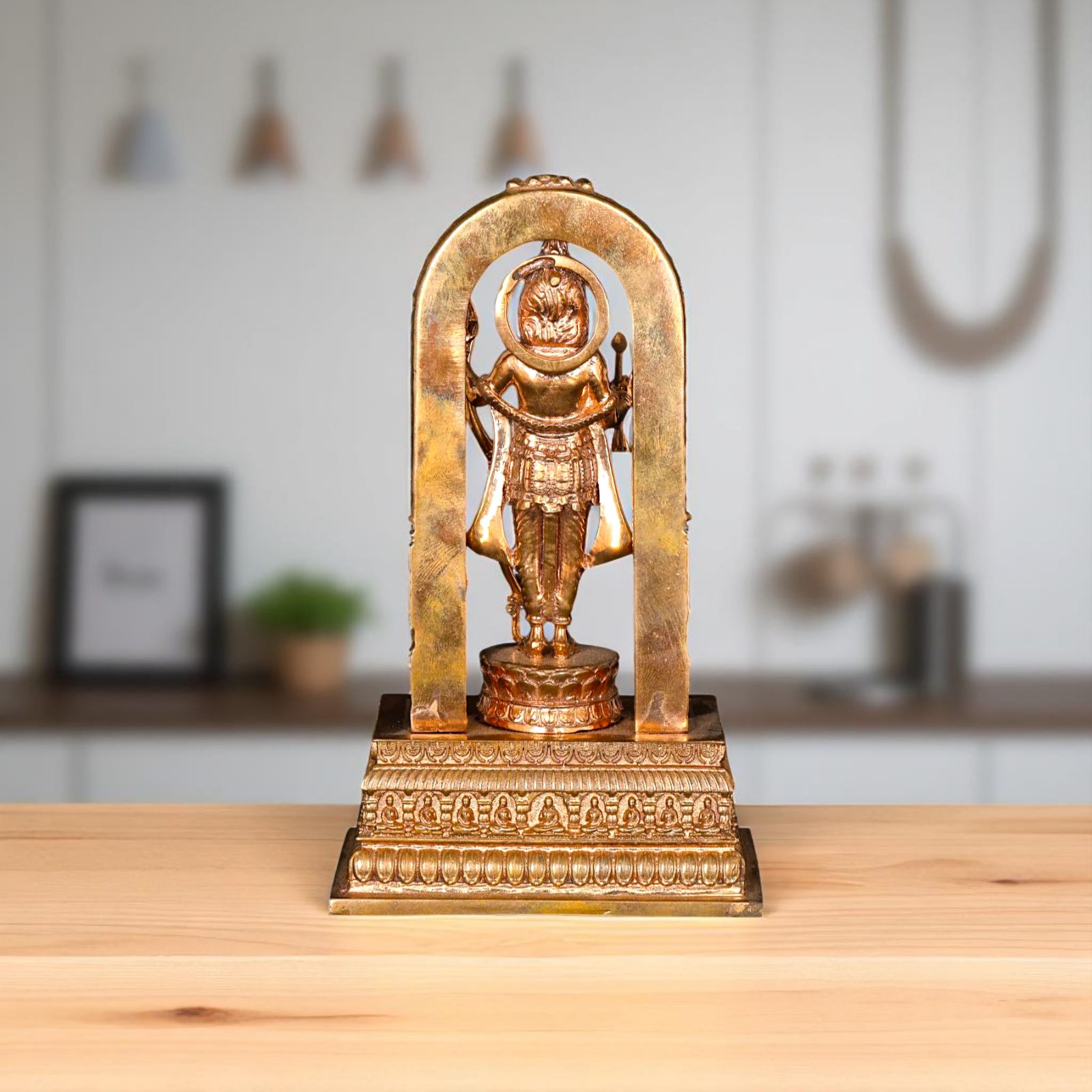 Bronze/Panchaloha Ram Lalla Standing with Blessing statue - 6 Inches Nikuressence