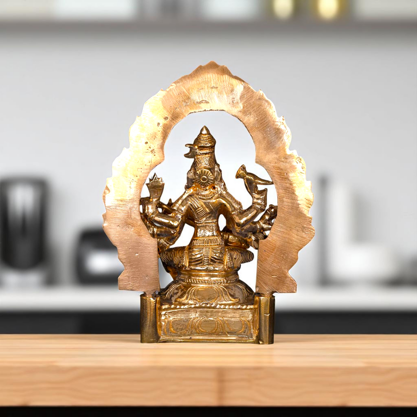 Bronze/Panchaloha Matangi seated with Playing Veena idol - 6 Inches Nikuressence