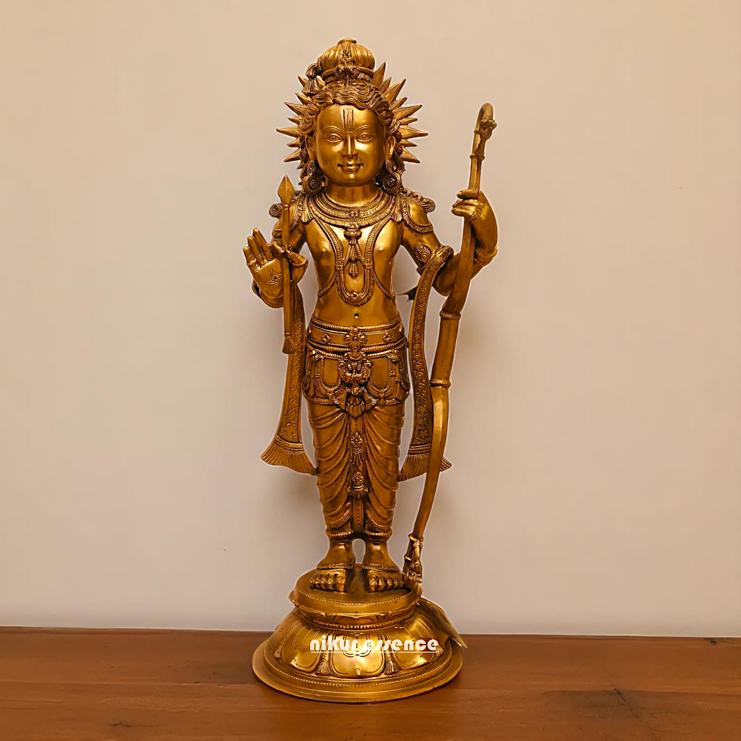 Lord Ram Lalla Bhagwan standing with Bow and Arrow statue - 27 Inches Nikuressence