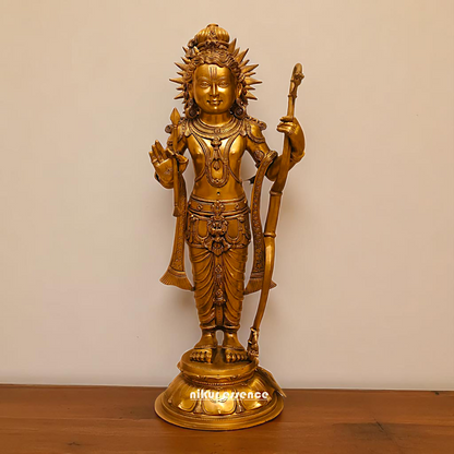 Lord Ram Lalla Bhagwan standing with Bow and Arrow statue - 27 Inches Nikuressence