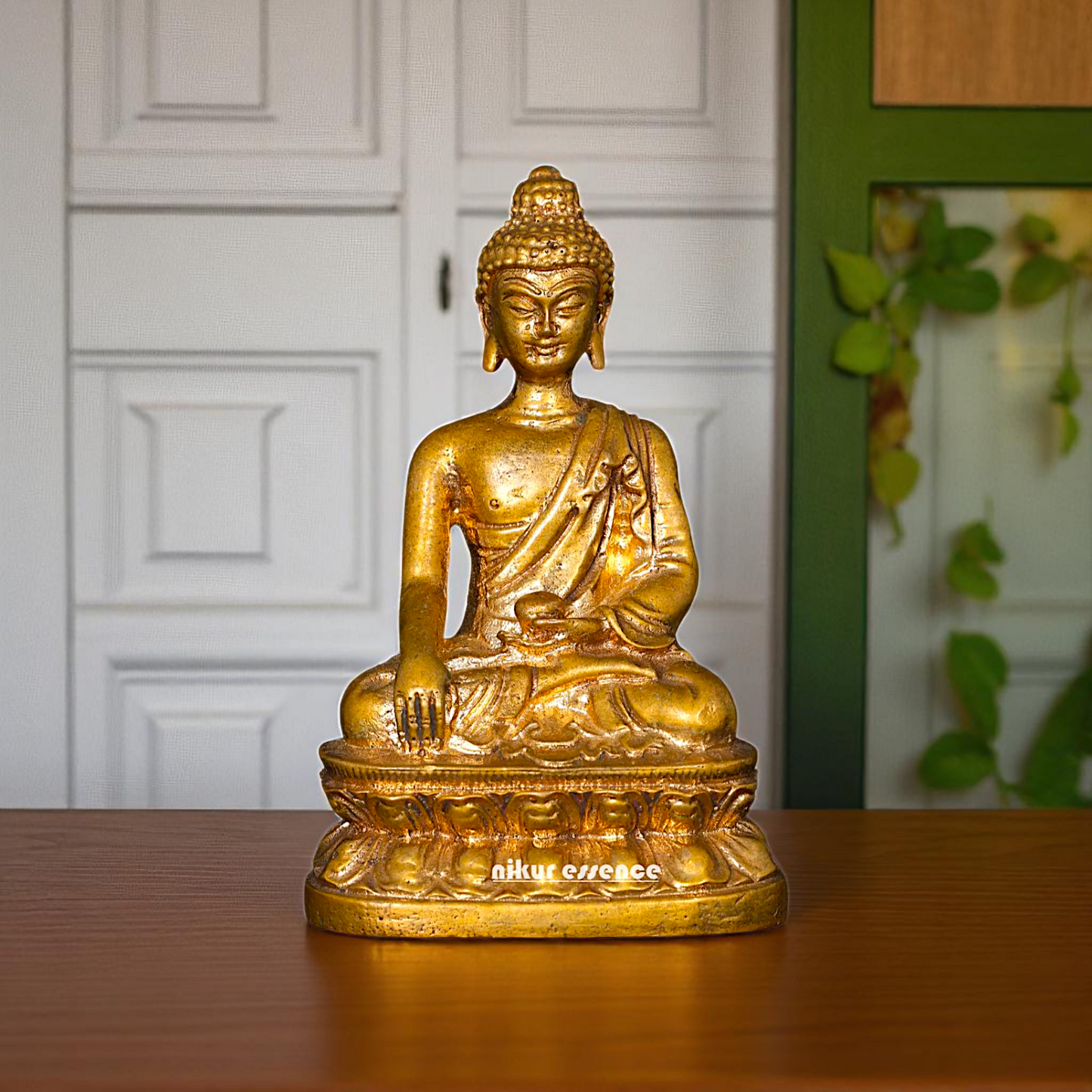 Lord Buddha Seated with meditation Bronze/Panchaloha idol - 3 Inches Nikuressence