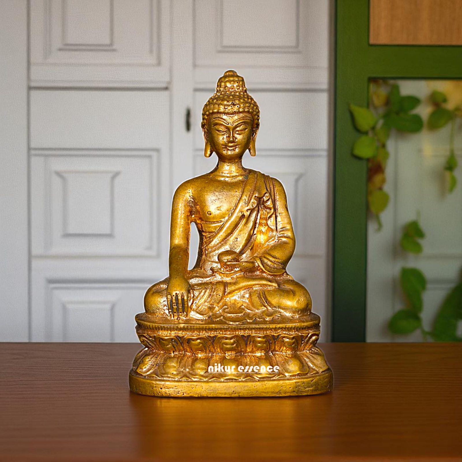 Lord Buddha Seated with meditation Bronze/Panchaloha idol - 3 Inches Nikuressence