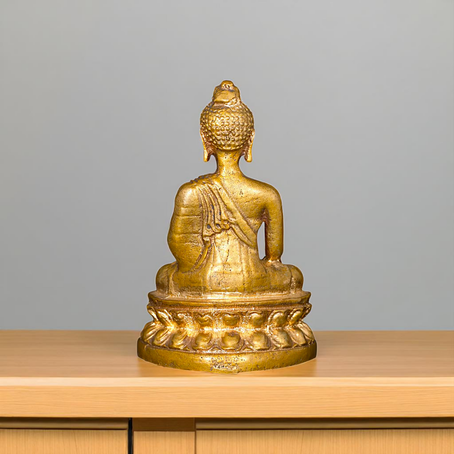 Lord Buddha Seated with meditation Bronze/Panchaloha idol - 3 Inches Nikuressence