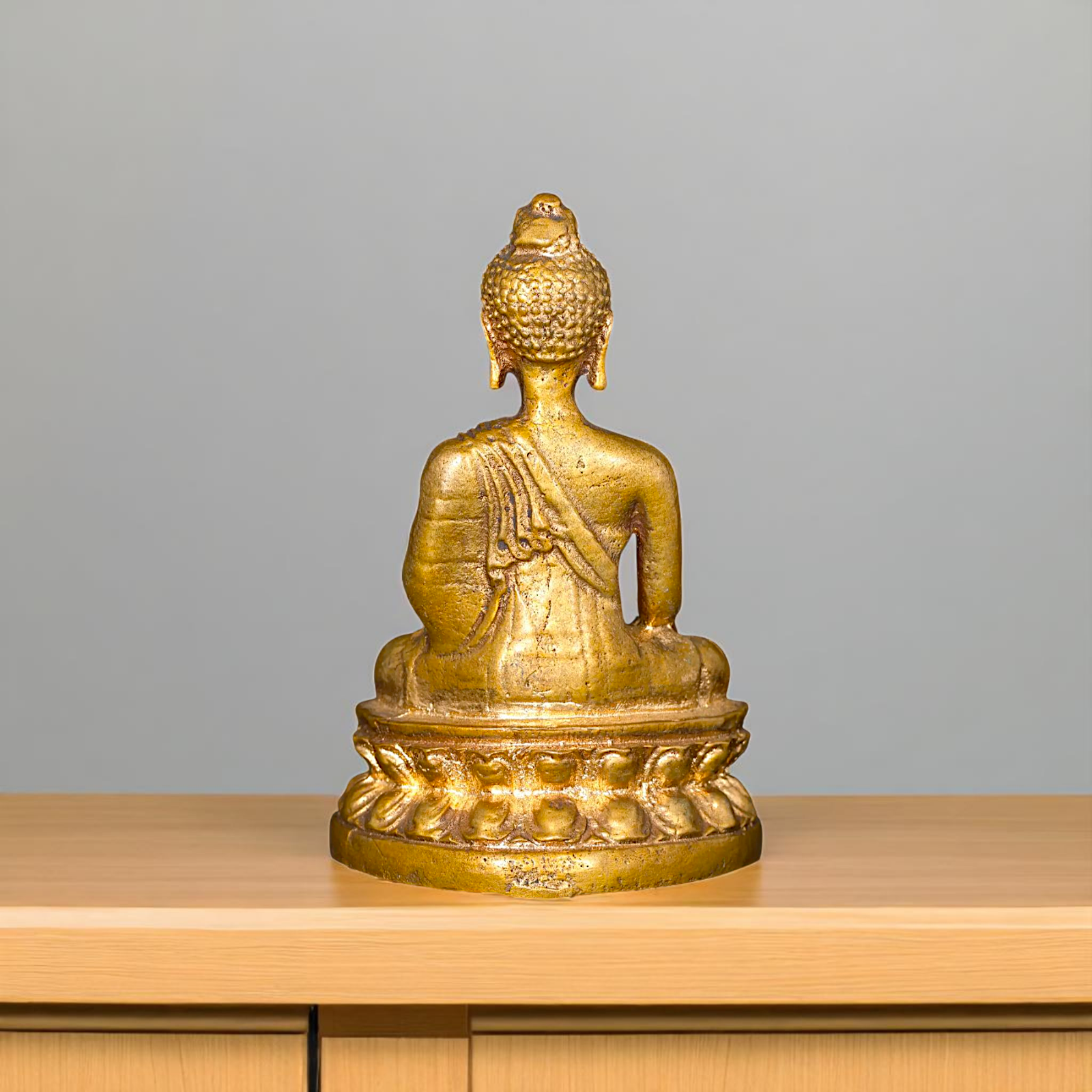 Lord Buddha Seated with meditation Bronze/Panchaloha idol - 3 Inches Nikuressence